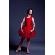 Young in Red, transformer dress with 2 skirts 