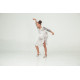 Sliver Rain transformer dress with 2 skirts