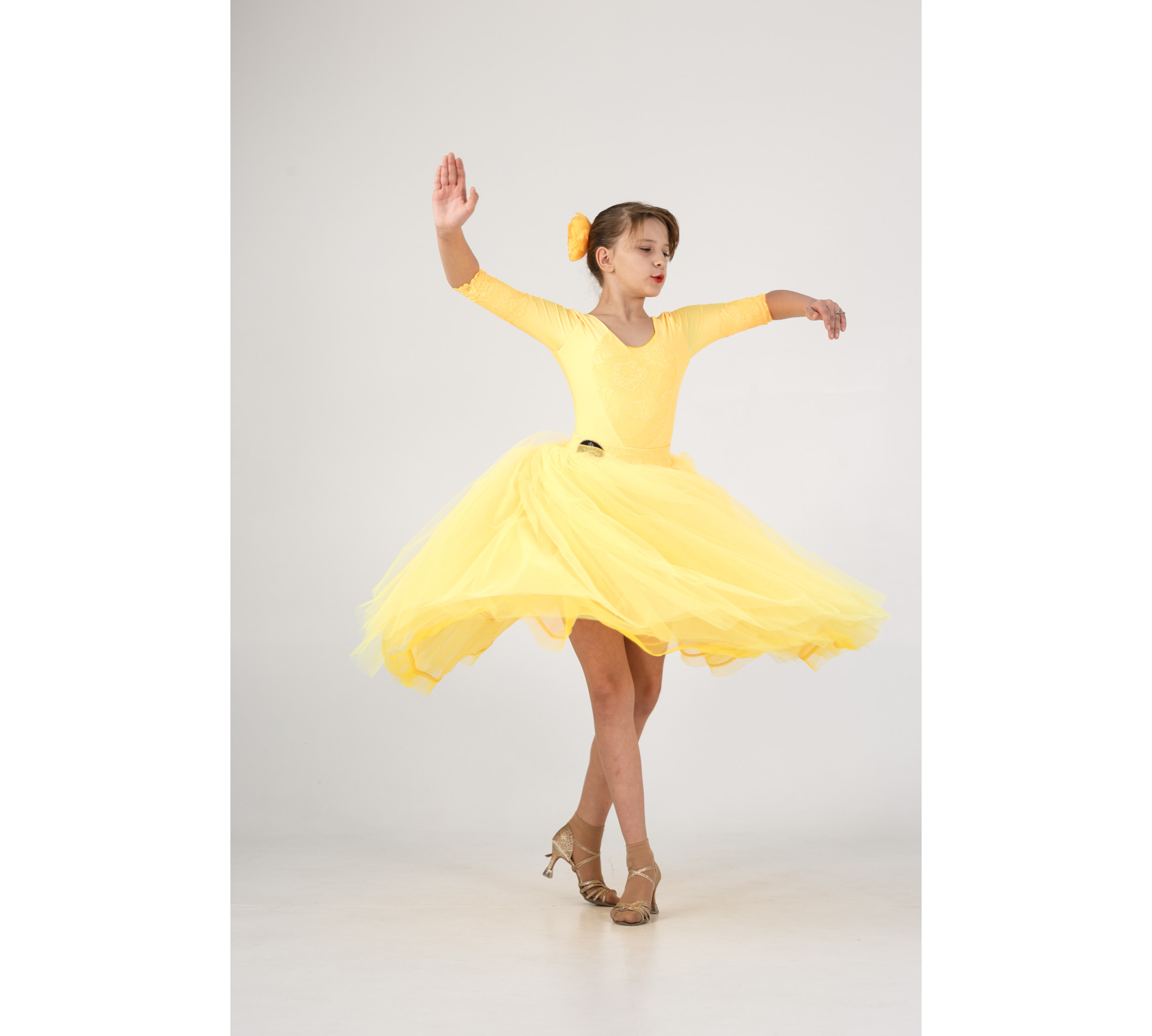 Yellow Zest – Transformer Ballroom Dress with 2 Skirts