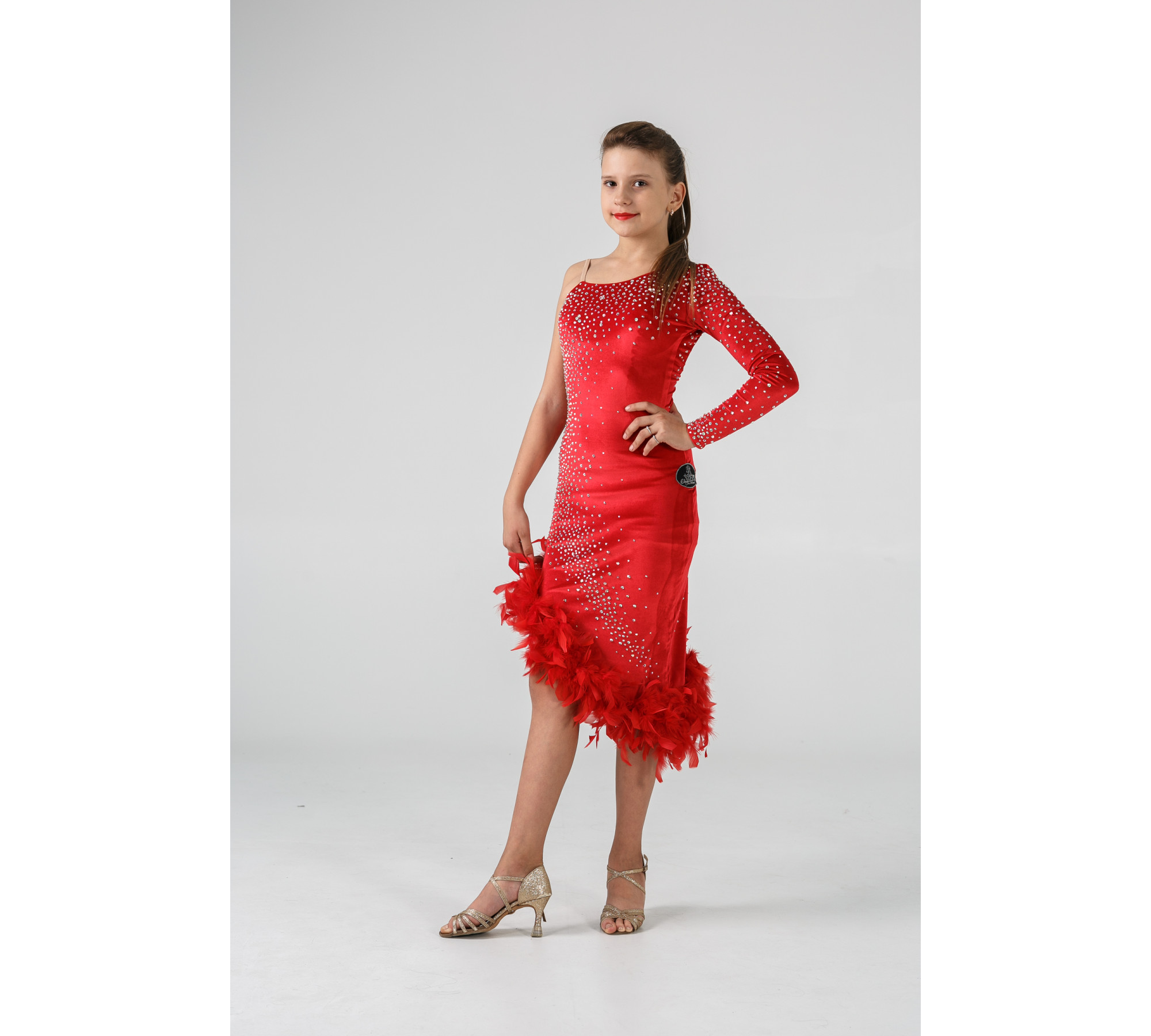 Diamond Red - Latin dress for ballroom dancing