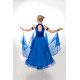 Blue Convertible Ballroom Dance Dress | Transformable Standard Competition Dress