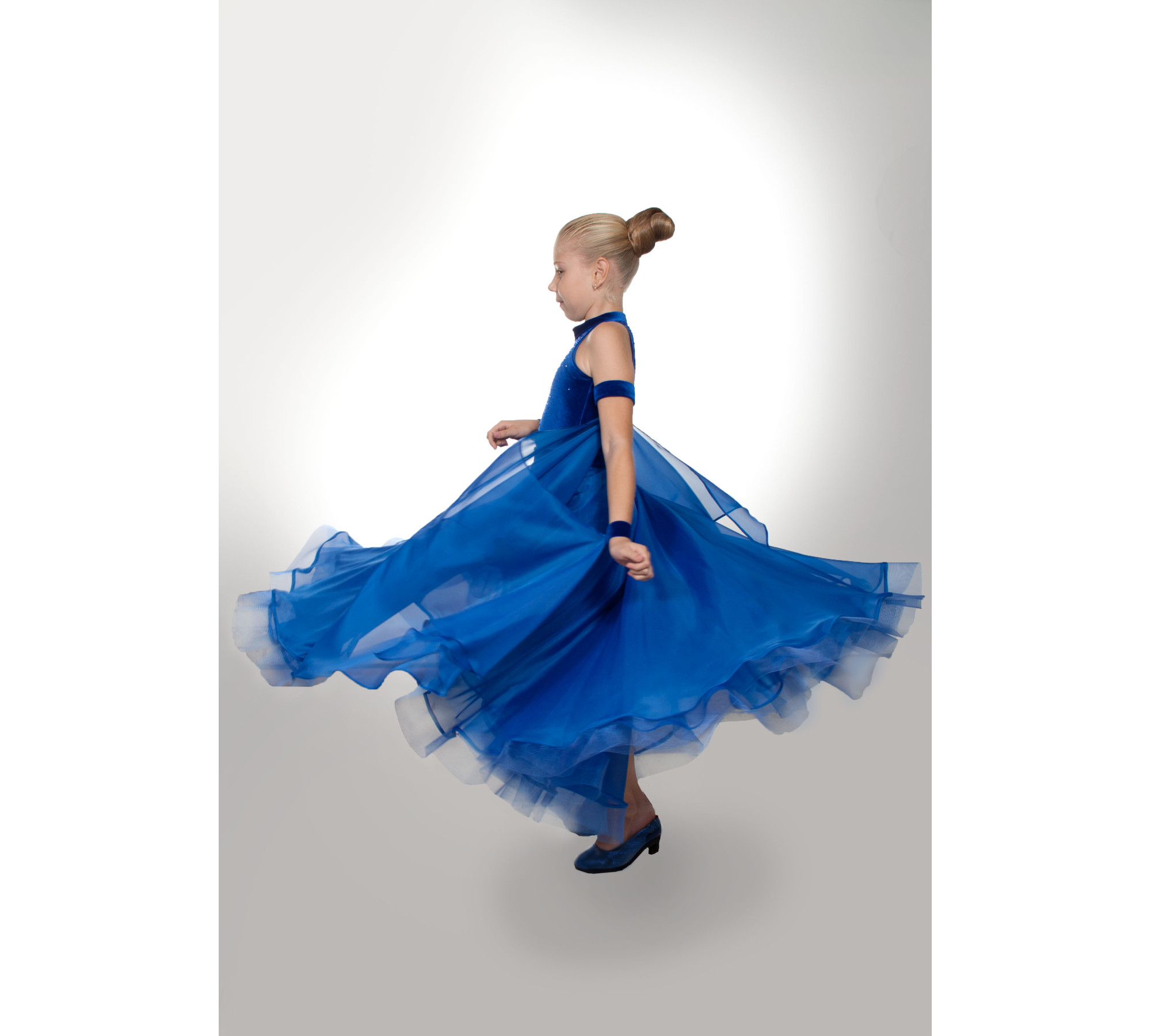 Blue Convertible Ballroom Dance Dress | Transformable Standard Competition Dress