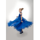 Blue Convertible Ballroom Dance Dress | Transformable Standard Competition Dress