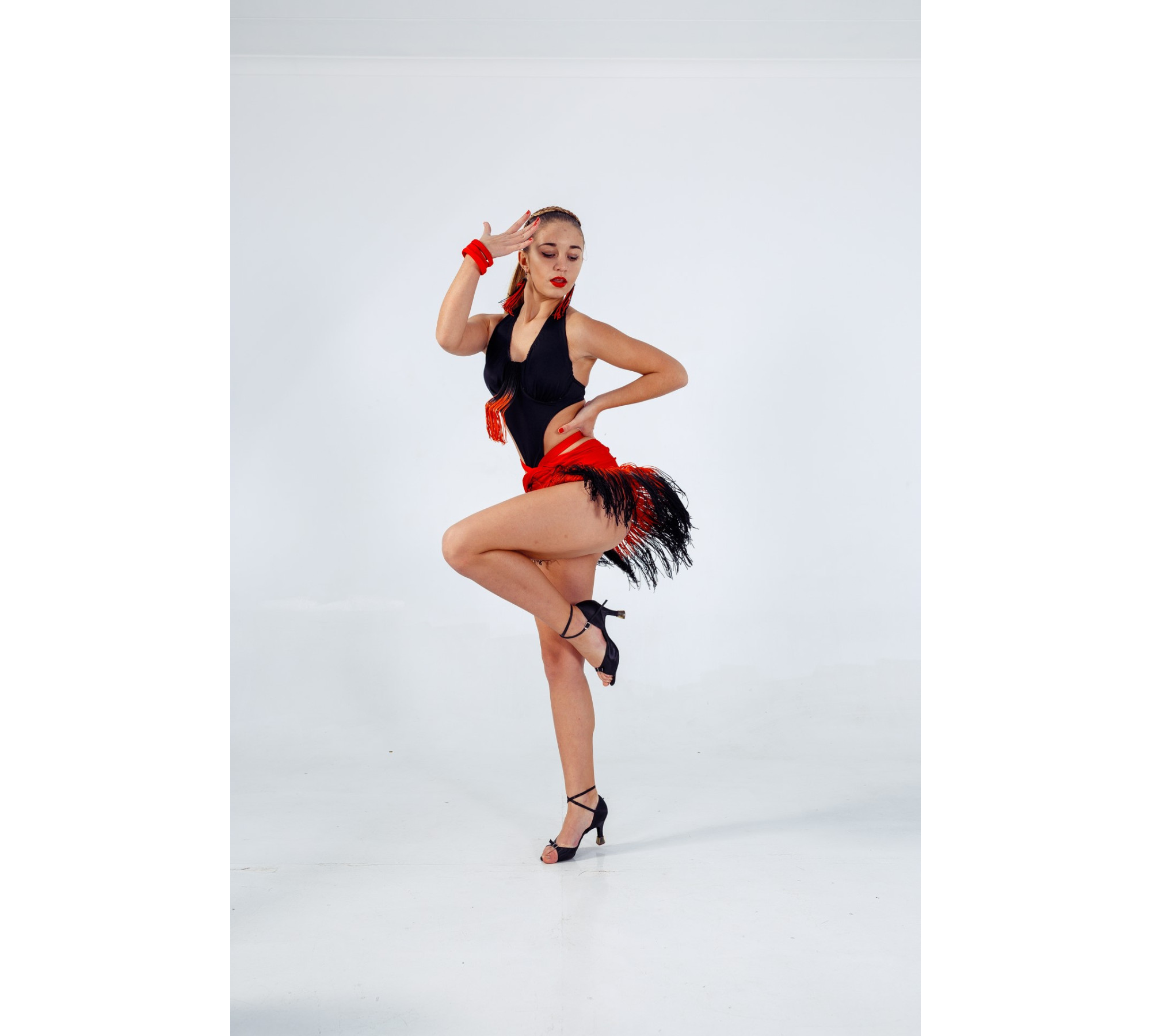 Flame Latin Dance Dress 