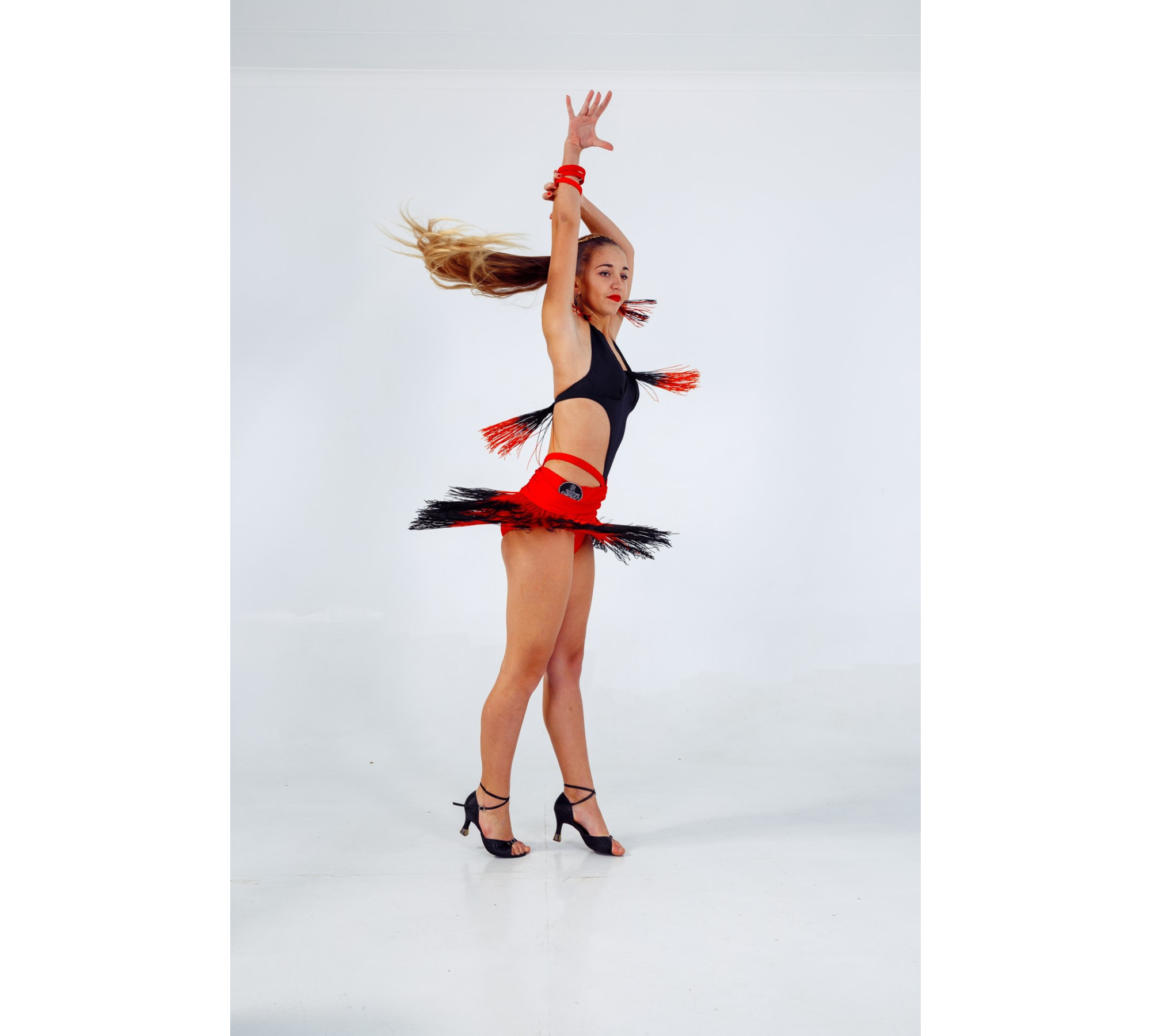 Flame Latin Dance Dress 