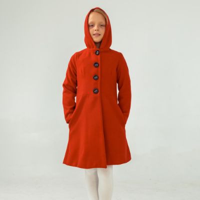 Coat Red in Hood